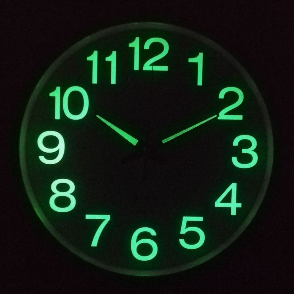 Silent LED Wall Clock 12-Inch Timepiece With Clear Visibility - Plastic - Silent Movement - Round