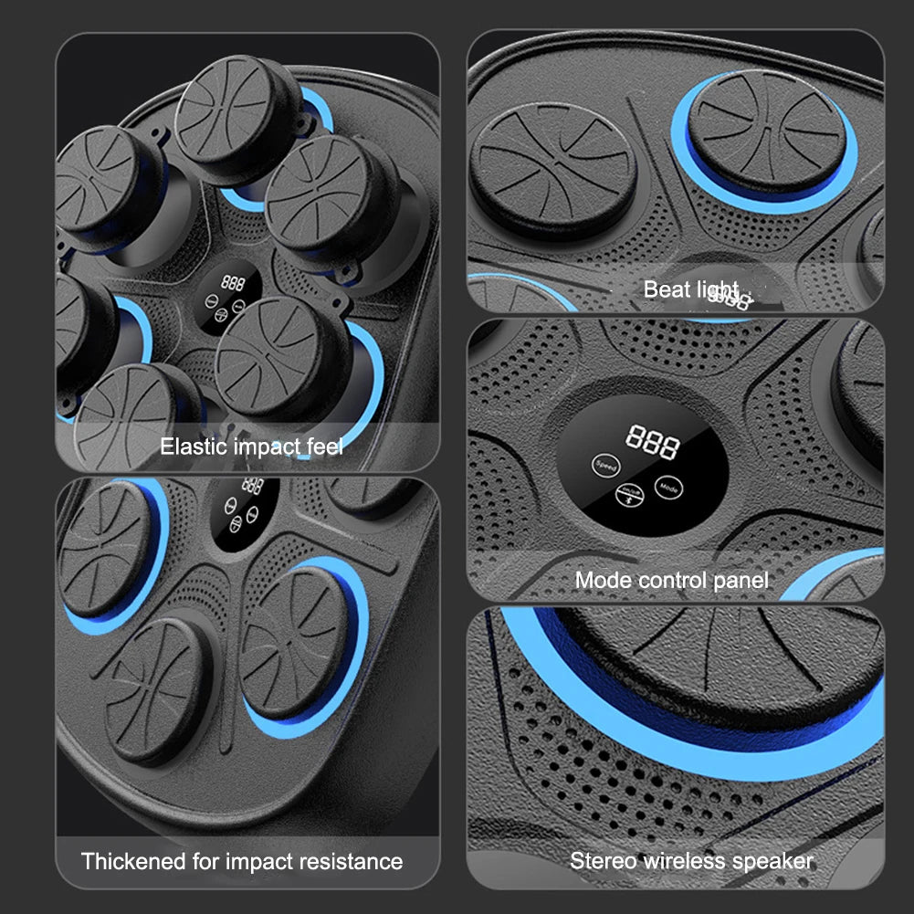 Smart Boxing Trainer - Wall-Mounted Music Boxing Machine for Home Gym, Cardio & Reflex Training - Delveno