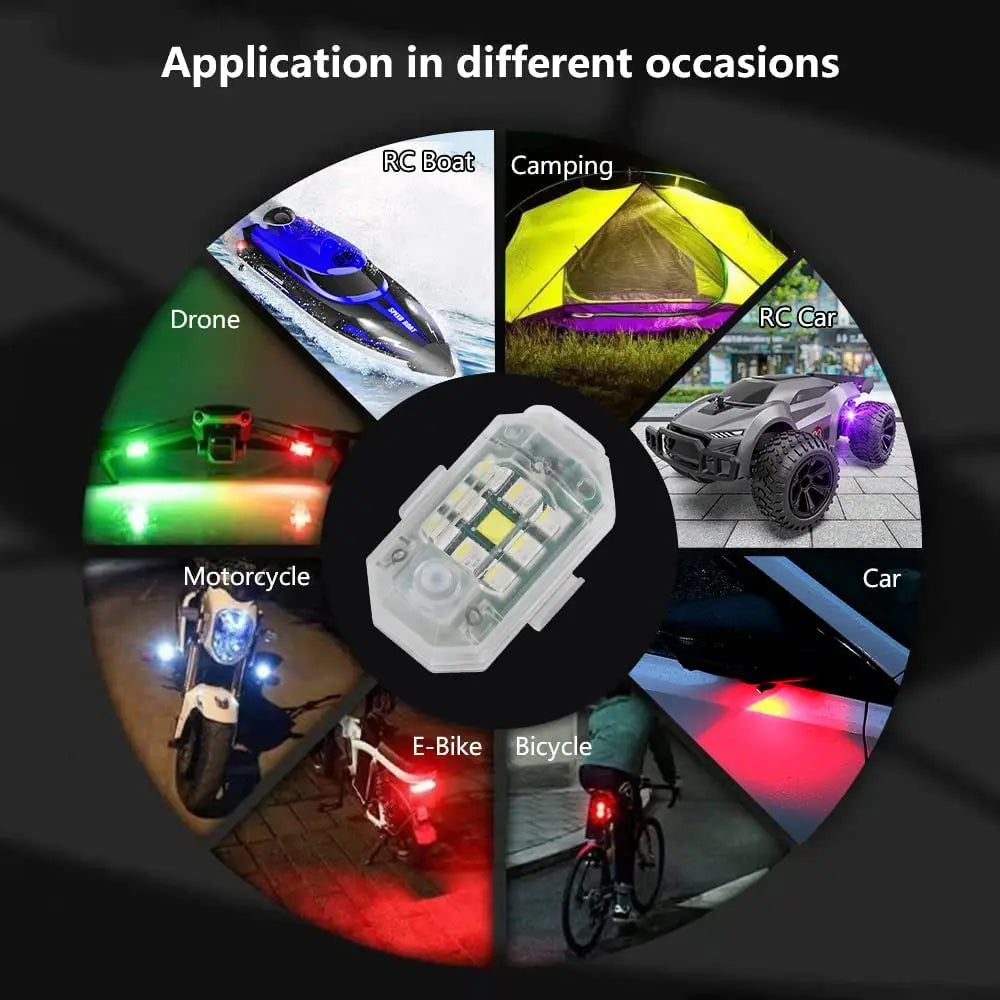 Smart LED Strobe Lights | Wireless Remote 7-Colour Flashing Lamps