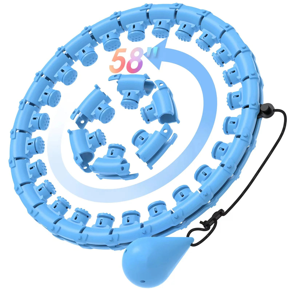 Smart Weighted Hula Hoop | Detachable Links And Weight Ball