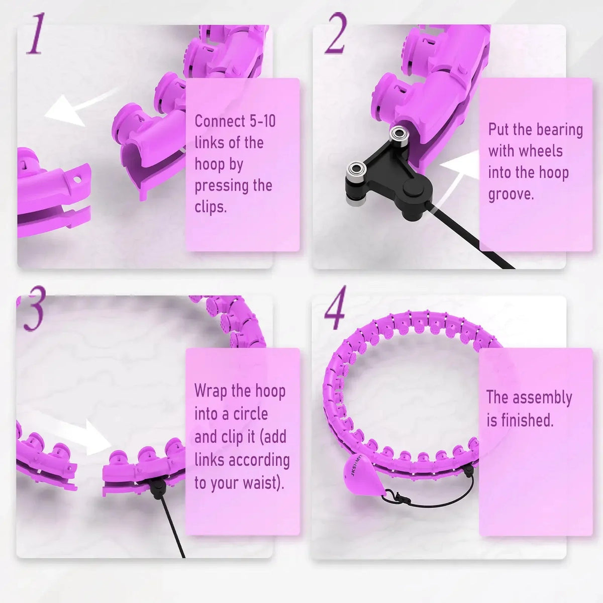 Smart Weighted Hula Hoop | Detachable Links And Weight Ball