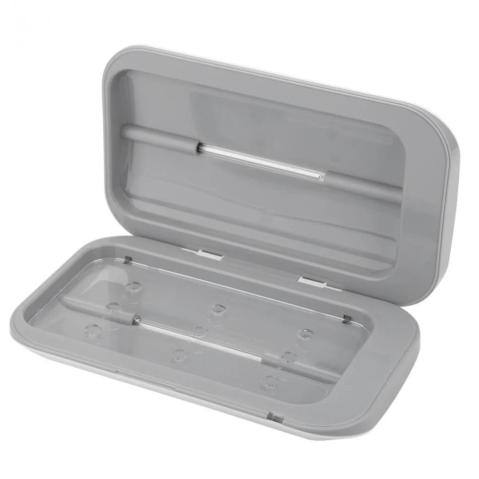 Smartphone Sanitizer | Hinged Case, Lamp In The Lid