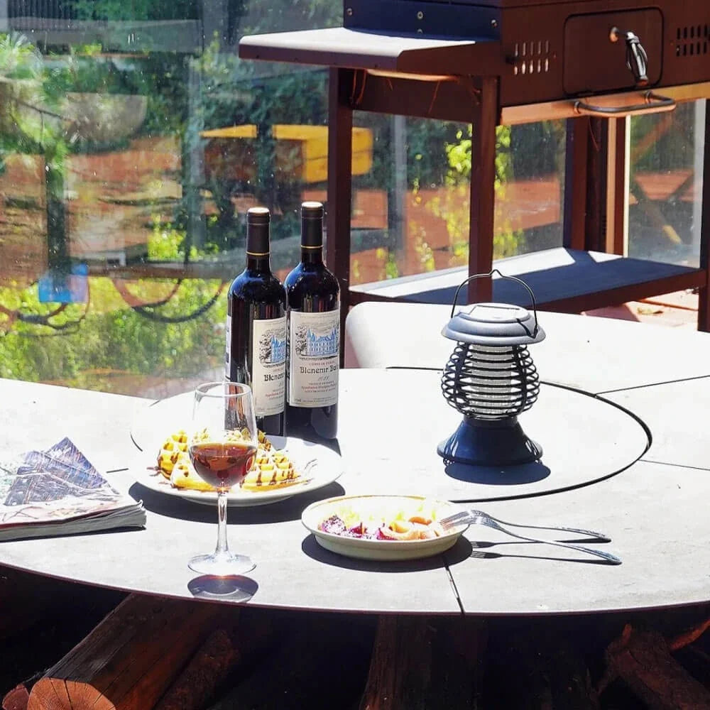 Solar Mosquito Zapper Lantern ABS Housing | 3-Position Setup, 10-Hour Runtime | IP65 Weatherproof, Dusk Sensor