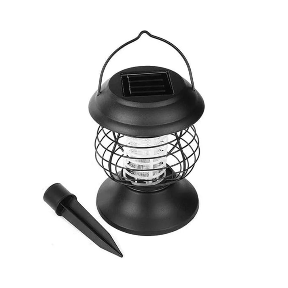Solar Mosquito Zapper Lantern ABS Housing | 3-Position Setup, 10-Hour Runtime | IP65 Weatherproof, Dusk Sensor