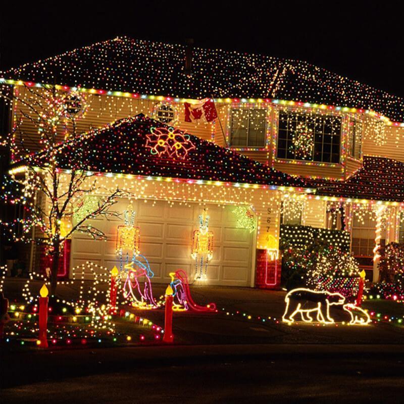 Solar Powered Fairy Lights 100 LED String | 8 Lighting Modes, Dusk Sensor | IP44 Waterproof Outdoor Decoration