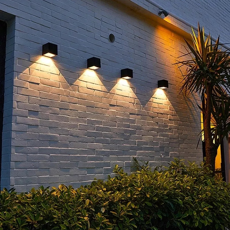 Solar Wall Light ABS | 2-in-1 Dual Colour Modes | Automatic Day-Night Sensor, IP65 Waterproof, Wireless Fitting Design