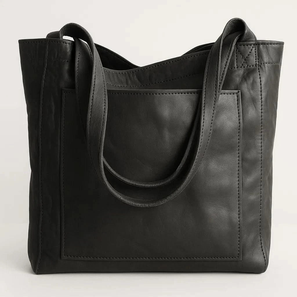 Sophia | Vegan Leather Shoulder Bag - Spacious Design With Zipper Closure