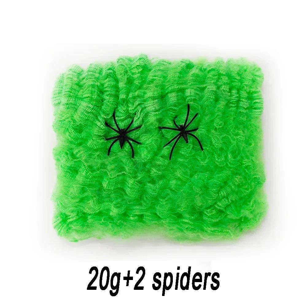 Spider Web Halloween Decoration | Stretchable Cotton Thread Webbing | Covers Large Areas for Instant Spooky Effect