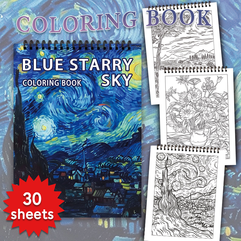 Spiral Colouring Book for Adults | Thick 100gsm Paper, Lay-Flat Spiral Binding | Stress Relief Art Therapy Gift