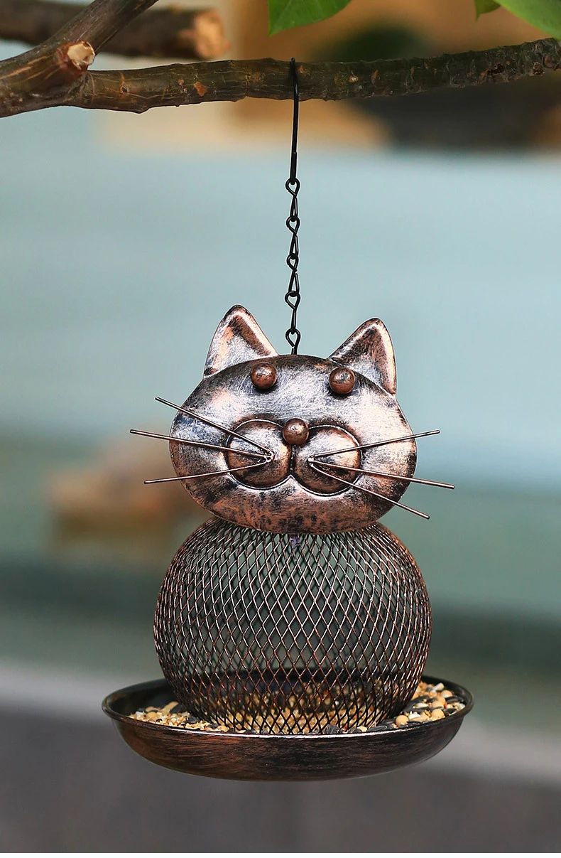 Squirrel-Proof Bird Feeder Hanging Metal with Multiple Feeding Ports