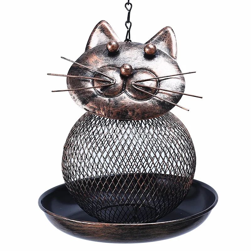Squirrel-Proof Bird Feeder Hanging Metal with Multiple Feeding Ports
