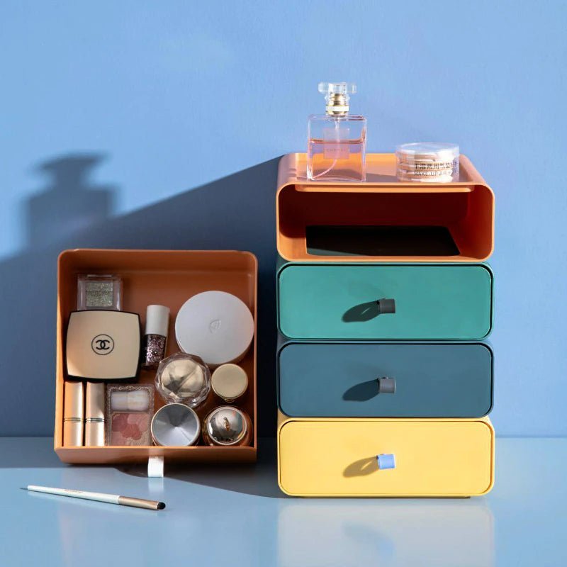 Stackable Storage Boxes | Pull-Out Drawer With A Tray Top