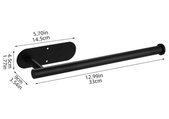 Stainless Steel Paper Towel Holder | Adhesive or Screw Mount Under Cabinet | Rust-Resistant Kitchen Storage Solution