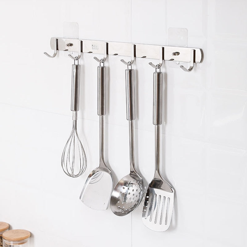 Sticky Hanger Punch-Free Transparent Heavy Duty PVC with 6 kg Load Capacity