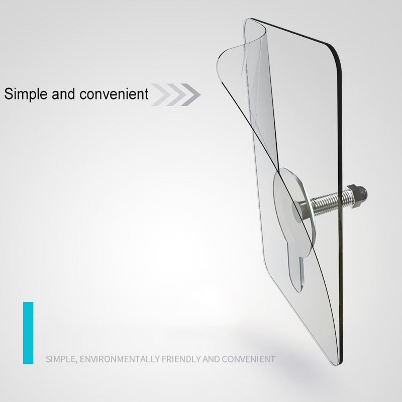 Sticky Hanger Punch-Free Transparent Heavy Duty PVC with 6 kg Load Capacity