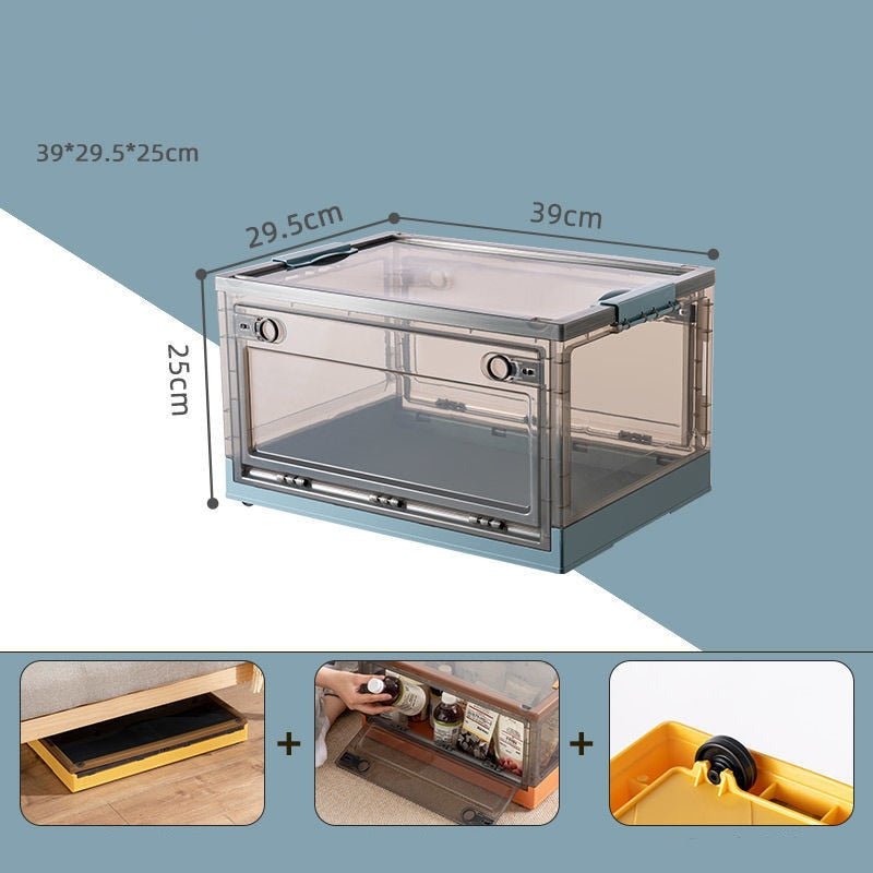 Storage Box with Wheels, Small/Medium/Super Large | 5 Color Options | Foldable & Stackable, Dust & Moisture Proof