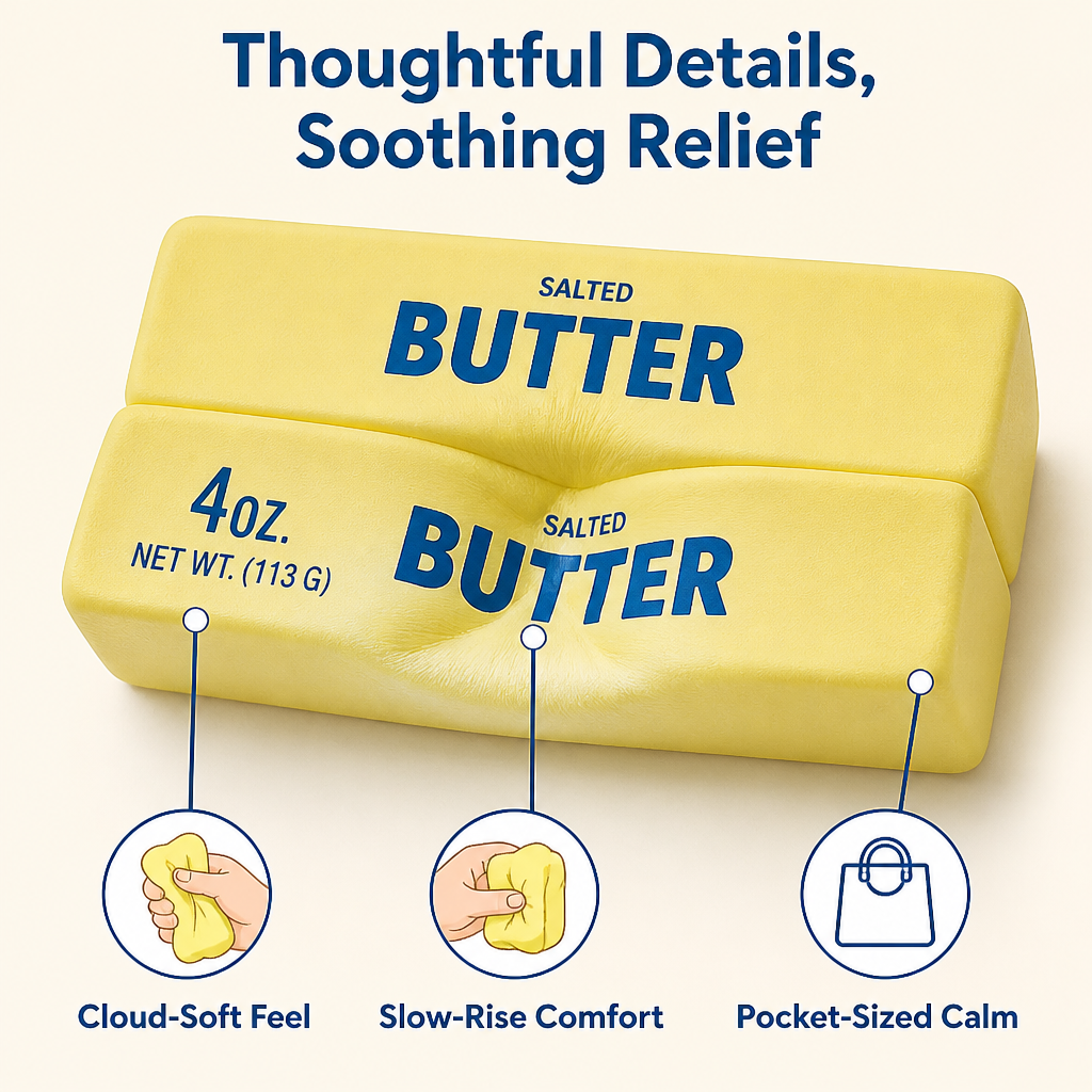 Stress Relief Squeeze Stick Soft-Touch Design | Squishy Sensory Fidget Toy | Calming Hand Exercise for Focus and Relief