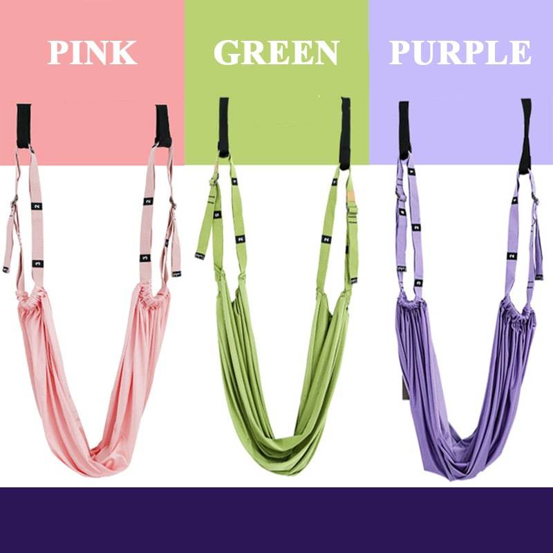 Stretch Band with Numbered Loops | Adjustable Length for Yoga, Pilates and Mobility Training | Soft Woven Fabric