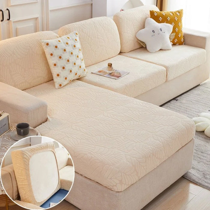 Stretch Sofa Cover Polyester | Elastic Fit, Pet & Stain Protection | Fits Single, Double or Triple Seat Sofas Snugly