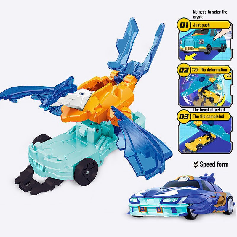 Stunt Toy Car Push-Powered ABS Reusable Compact with 720-Degree Flip