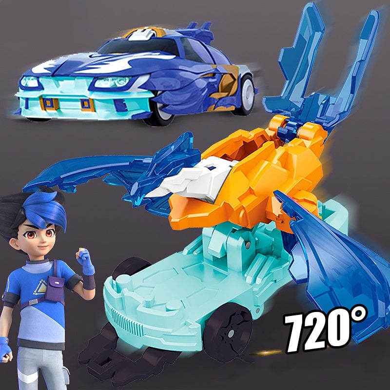 Stunt Toy Car Push-Powered ABS Reusable Compact with 720-Degree Flip