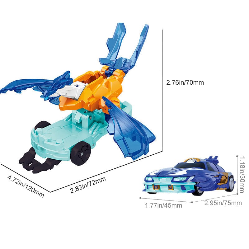 Stunt Toy Car Push-Powered ABS Reusable Compact with 720-Degree Flip