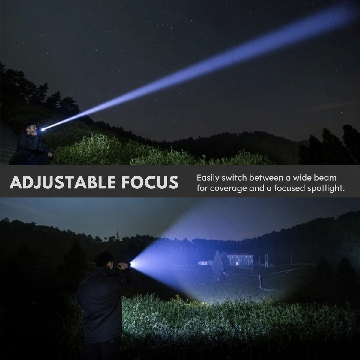 Super Bright Flashlight | Zoomable Rechargeable Torch
