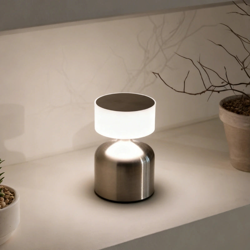 Table Lamp | Dimmable Ring Glow, Rounded Mushroom Shape