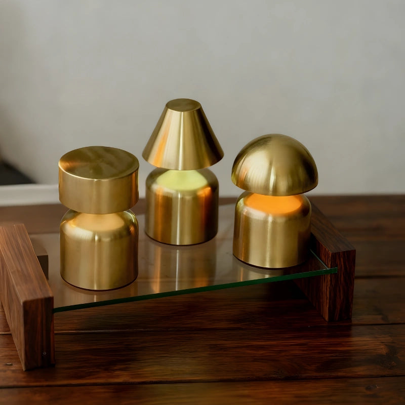 Table Lamp | Dimmable Ring Glow, Rounded Mushroom Shape