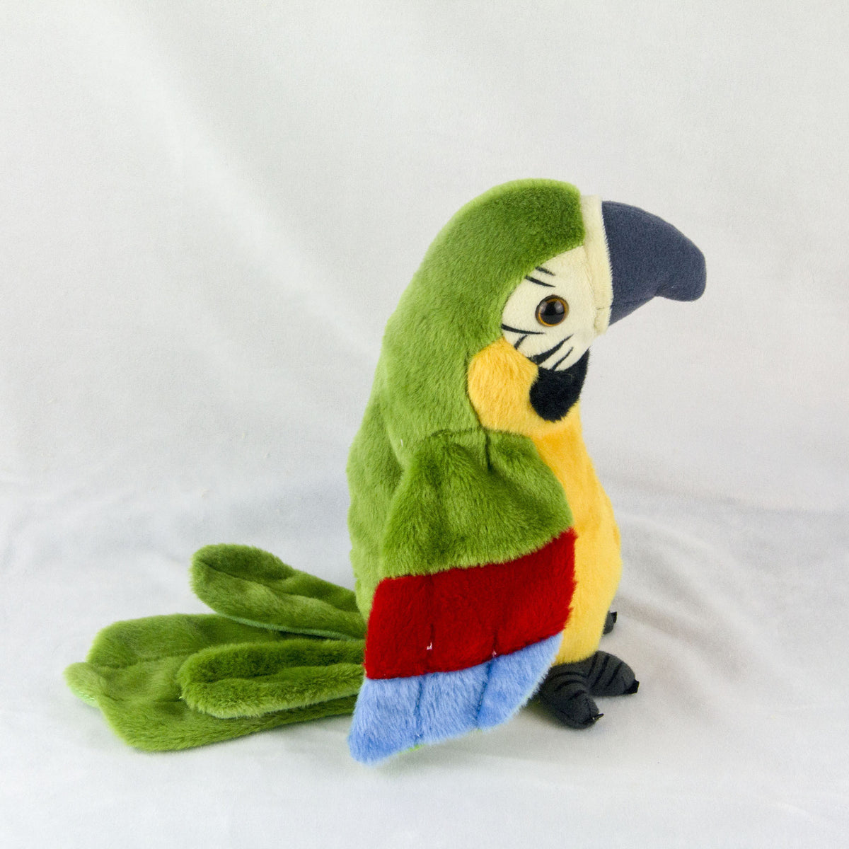 Talking Parrot Plush Toy | Records and Repeats Your Voice | Soft Cuddly Bird Toy for Playful Interactive Learning Fun