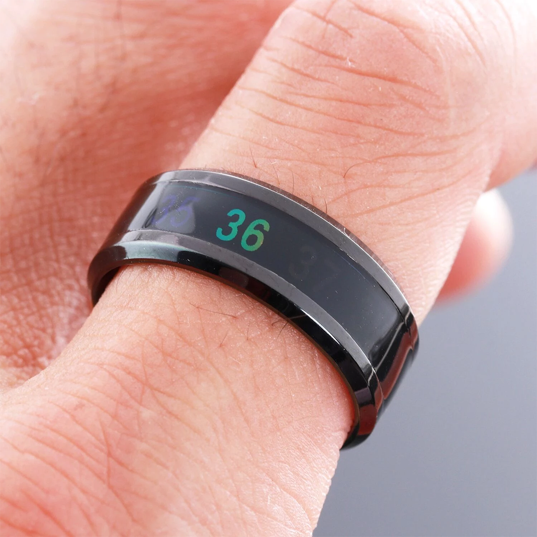 Temperature Sensor Ring for Women | Displays Skin Temperature in 20-30 Seconds | Sleek Everyday Wearable Design