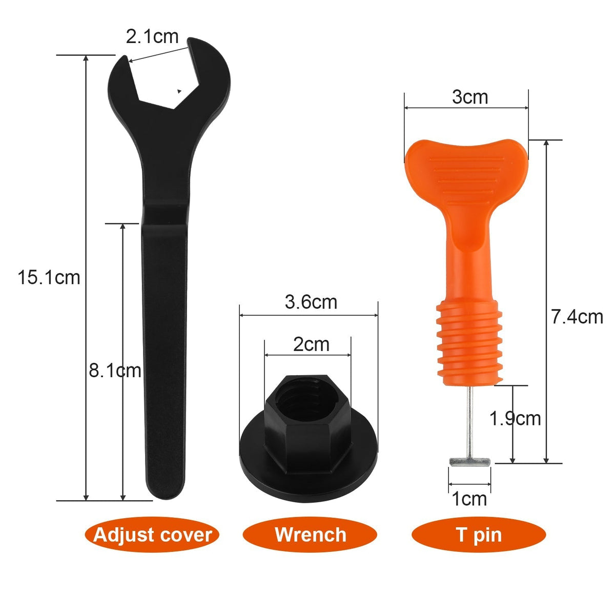 Tile Levelling System Kit 110/220 Pieces | Manganese Steel Needles, 4 Wrenches | Reusable, Ensures Flat Floors & Walls
