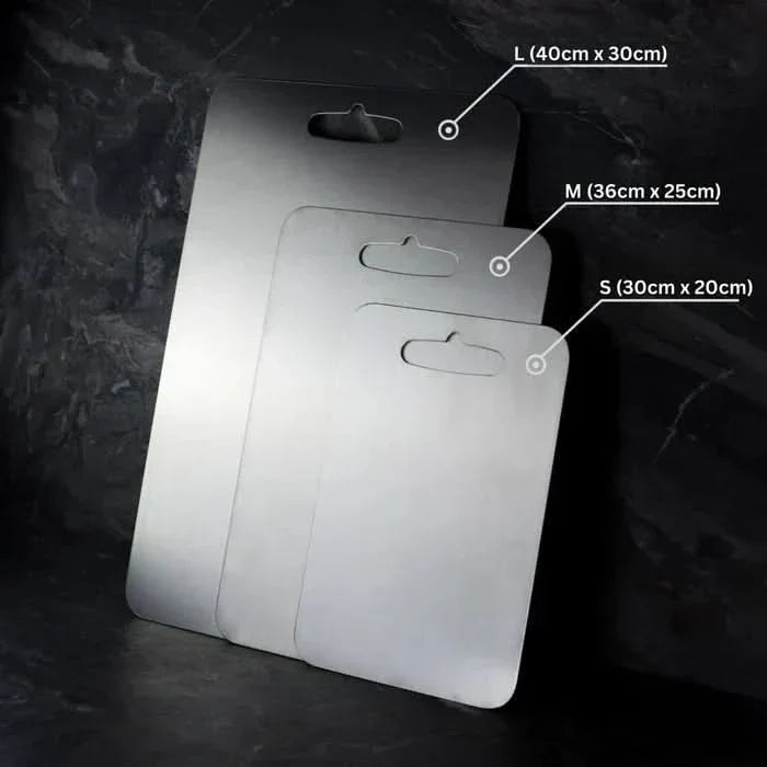 Titanium Cutting Board Rustproof Non-Porous with Odourless Surface