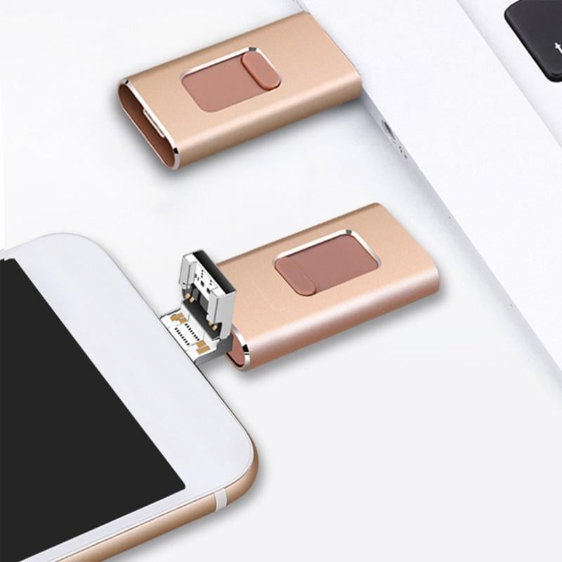 USB 3.0 Flash Disk Metal Plug-In Portable High-Speed with 80MB/s Read Speed