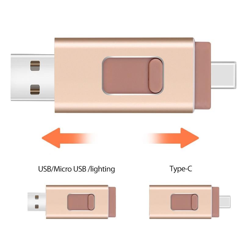 USB 3.0 Flash Disk Metal Plug-In Portable High-Speed with 80MB/s Read Speed