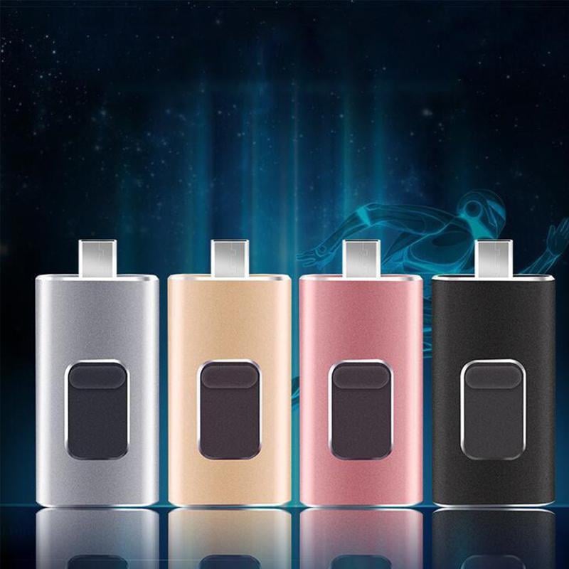 USB 3.0 Flash Disk Metal Plug-In Portable High-Speed with 80MB/s Read Speed