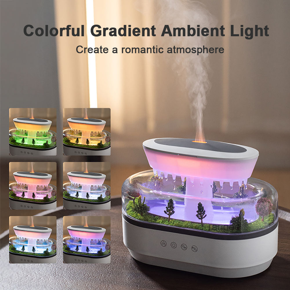 Ultrasonic Aroma Diffuser Humidifier | Colour-Changing LED Light & White Noise | Essential Oil Compatible Mist