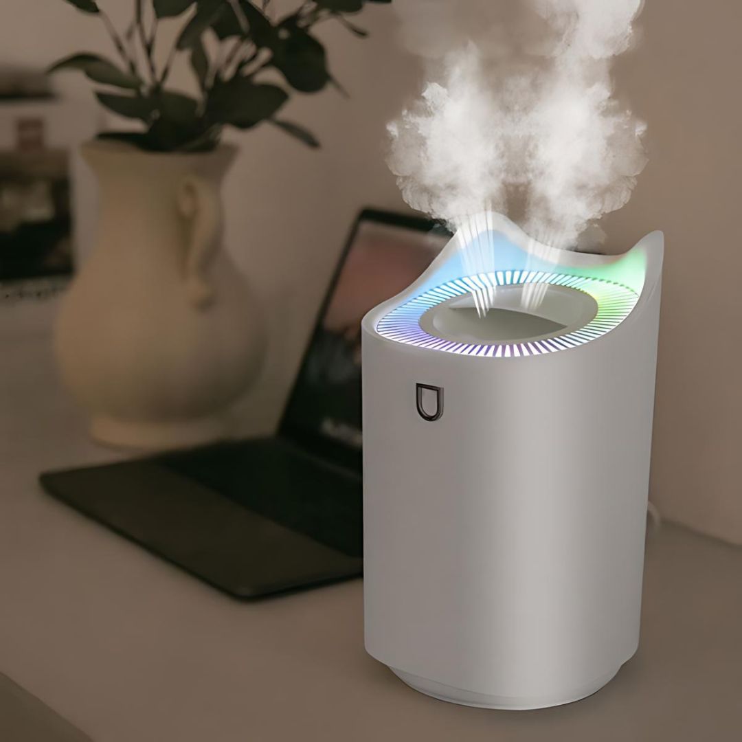 Ultrasonic Humidifier 3000ml Tank | 3 Mist Modes, Whisper-Quiet Operation | Up to 24 Hours Continuous Mist Output