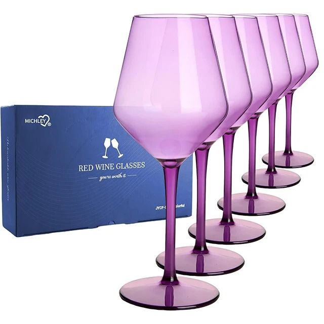 Unbreakable Wine Glass Set Plastic | Crystal-Clear Finish, Dishwasher Safe | Ideal for Outdoor Parties and Travel