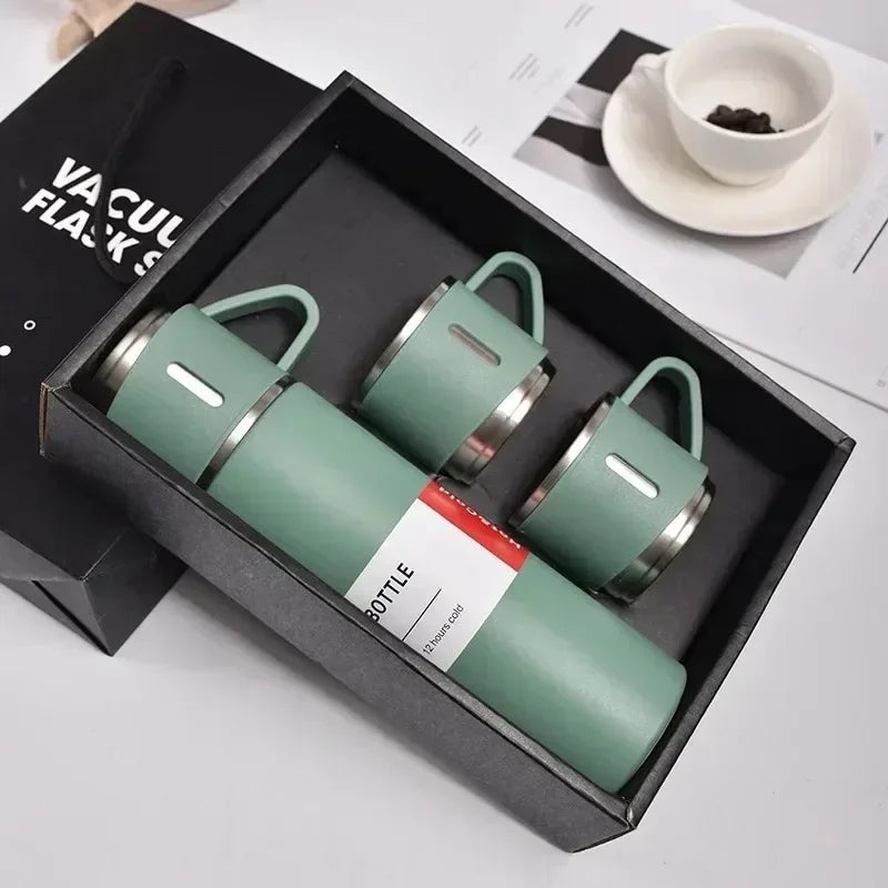Vacuum Insulated Travel Mug Stainless Steel | 500ml Leak-Resistant Coffee Bottle | Keeps Drinks Hot or Cold for Hours