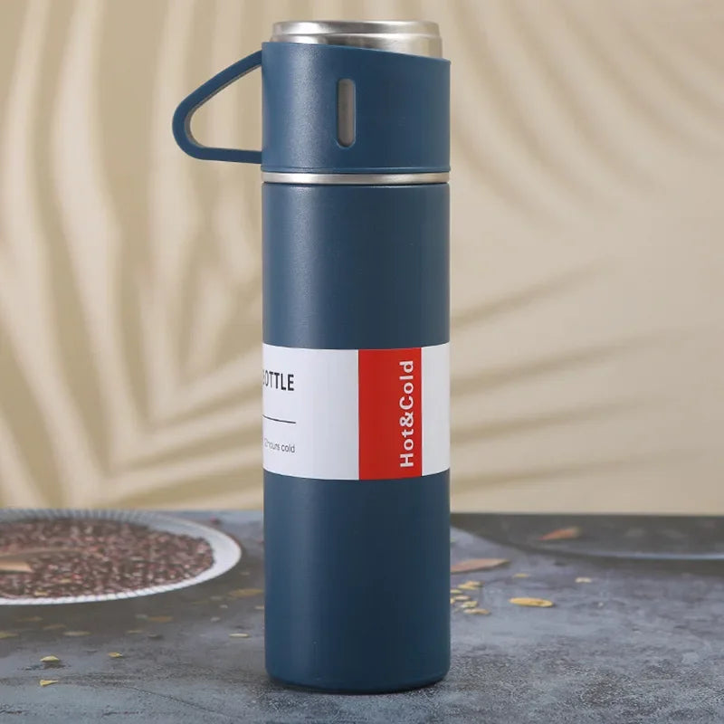 Vacuum Insulated Travel Mug Stainless Steel | 500ml Leak-Resistant Coffee Bottle | Keeps Drinks Hot or Cold for Hours