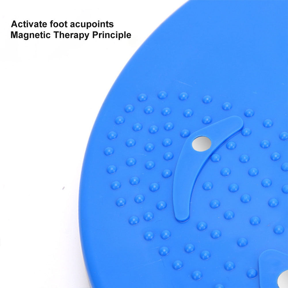 Waist Twisting Disc for Core & Balance Training | Magnetic Massage Nodes & Resistance Ropes | ABS Plastic, Max Load 100 kg