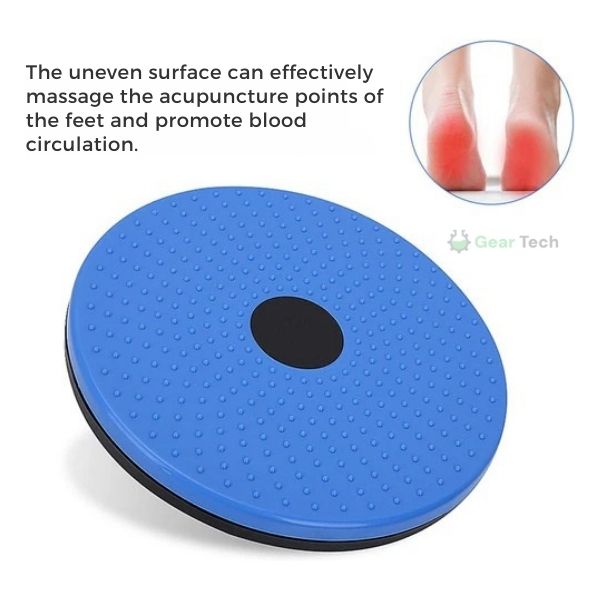 Waist Twisting Disc for Core & Balance Training | Magnetic Massage Nodes & Resistance Ropes | ABS Plastic, Max Load 100 kg
