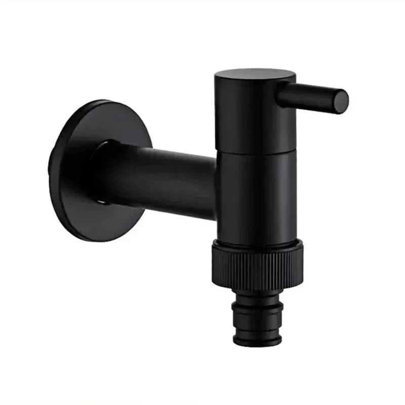 Wall-Mounted Faucet | Matt Black Brass Garden & Utility Tap