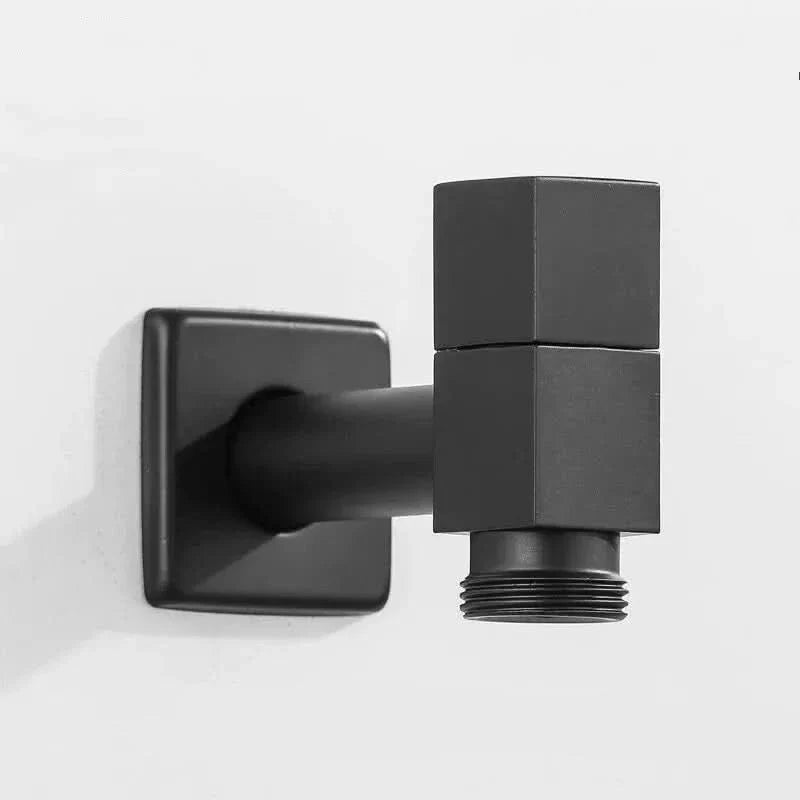 Wall-Mounted Faucet | Matt Black Brass Garden & Utility Tap