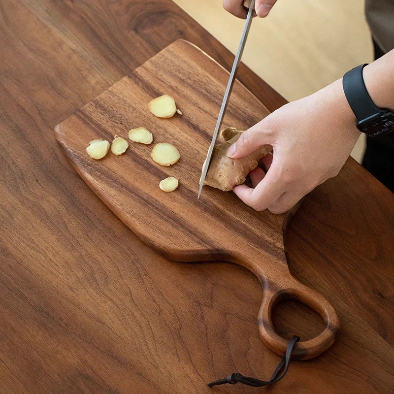 Walnut Chopping Board 35 x 25 x 2 cm | Double-Sided Design | Knife-Friendly Surface That Preserves Blade Sharpness