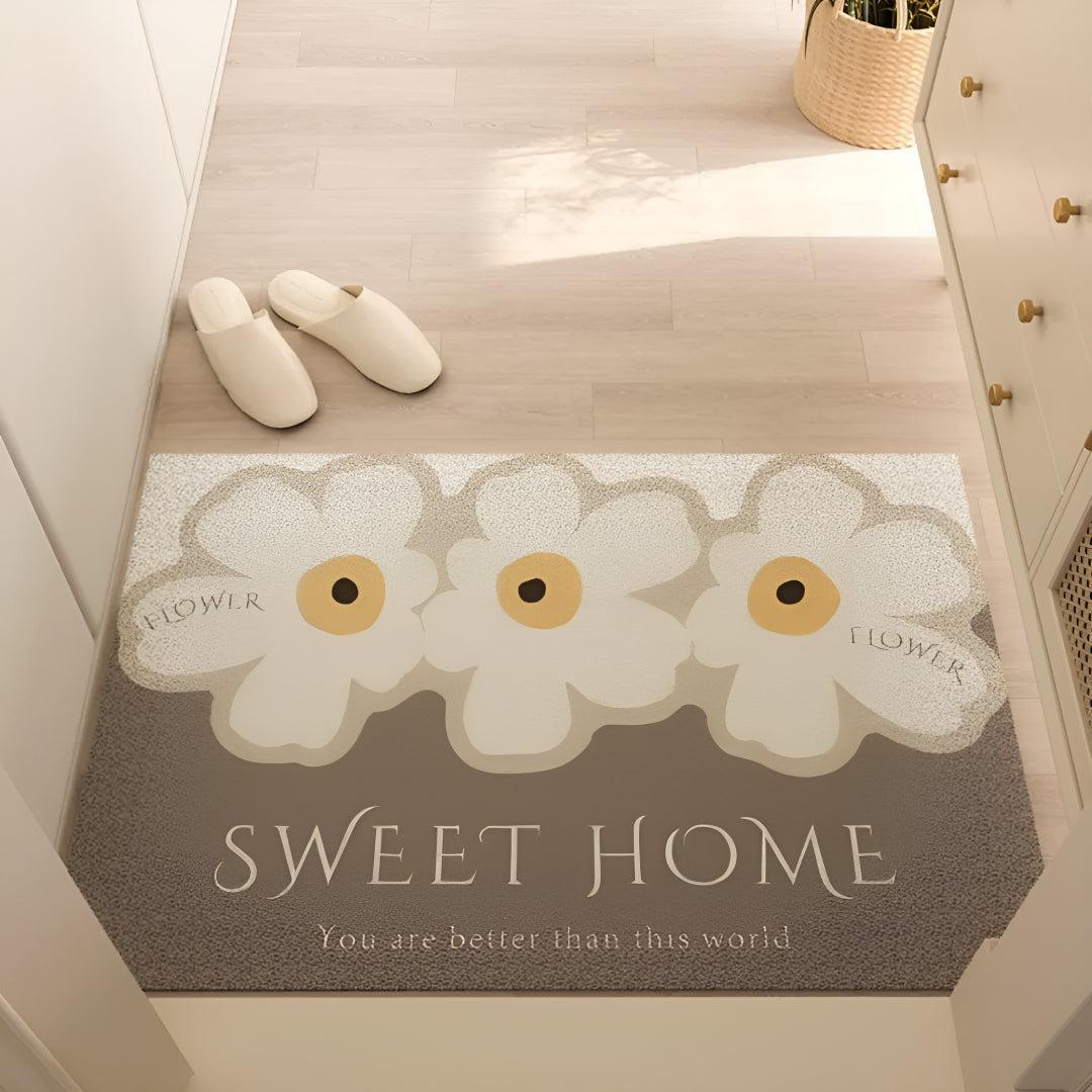 Washable Door Mat with Non-Slip Backing | Low-Profile Entryway Design | Machine Washable, Traps Dirt and Moisture