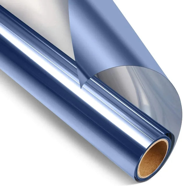 Window Insulation Film PET | Heat Reflective, Self-Adhesive & Reusable | Reduces Heat Loss & Boosts Daytime Privacy