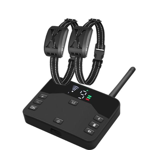 Wireless Dog Fence Training Collar | Sound, Vibration and Static Modes | Covers Up to 500m, Rechargeable & Waterproof