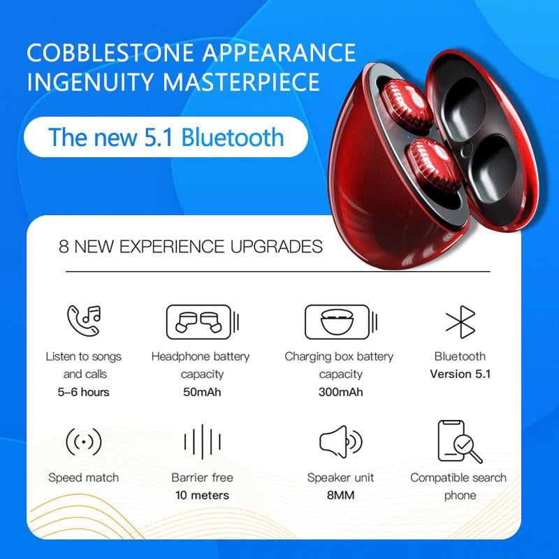 Wireless Earbuds Bluetooth 5.1 Sweatproof Fast Charging with 10 m Range